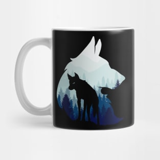 Wolf Silhouette Mug